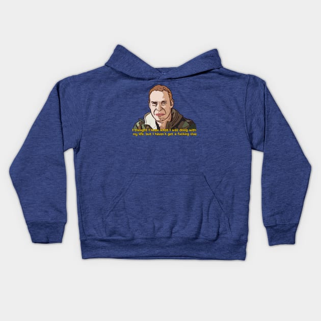 Jez Peep Show Quote Kids Hoodie by CultOfRomance